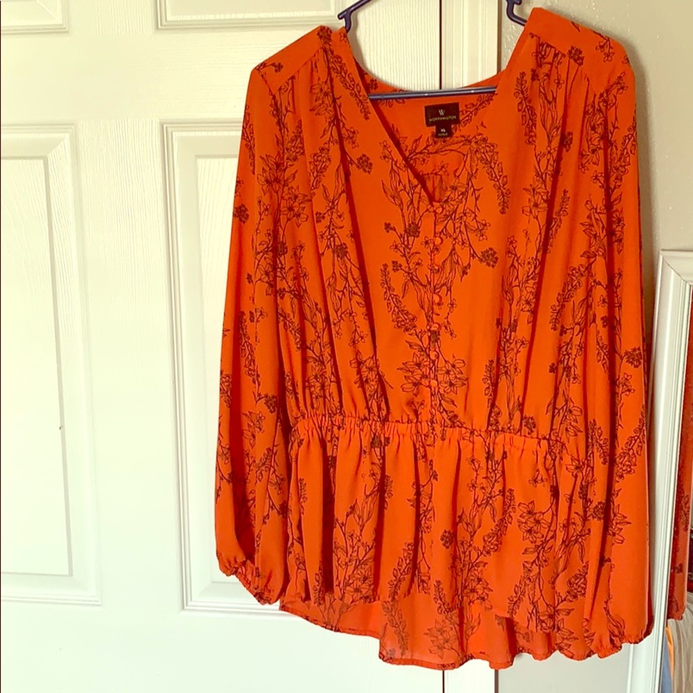 Xl burnt orange dress top